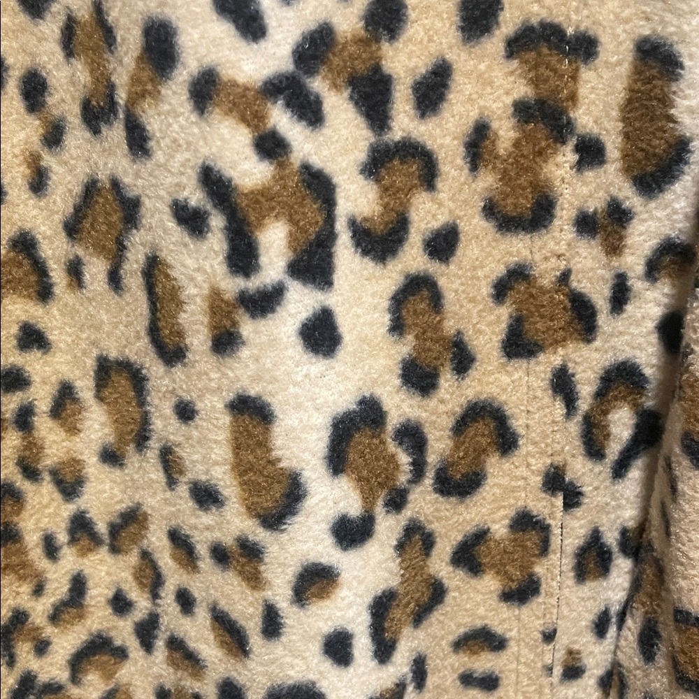 Leopard Print Women's Coat - Picture 4 of 5